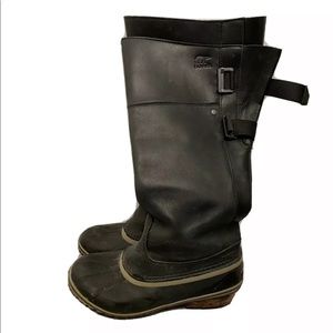 Women’s sorel slimpack riding rain boots 8